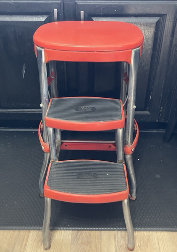 Vtg cosco kitchen step stool - vtg,